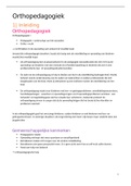 Samenvatting Orthopedagogiek