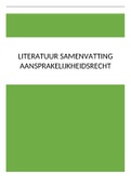 Literatuursamenvatting aansprakelijkheidsrecht