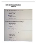 MATH 110 – Module 1 (Book Exam) Limespring.com Questions 1-18