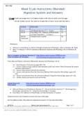 BIOS 256 Week 5 Lab: Digestive System (GRADED A) BIOS 256 Week 5 Lab: Digestive System Part A: Lab Manual Exercise 37 Part B: PowerPhys #10 – Influence of Fluid Intake on Urine Formation