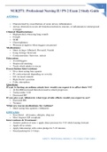 NUR2571 Professional Nursing II PN 2 Exam 2 Study Guide.