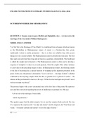 ENG1501 FOUNDATIONS IN LITERARY STUDIES EXAM PACK (2014 -2016)    OCTOBER/NOVEMBER 2014 MEMORANDUM    QUESTION 1: Seasons come to pass (Moffett and Mphahlele, eds.) – Let me not to the marriage of the true minds (William Shakespeare) 