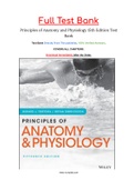 Principles of Anatomy and Physiology 15th Edition Test Bank