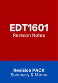 EDT1601 - Summarised NOtes