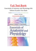 Essentials of Anatomy and Physiology 8th Edition Scanlon Test Bank