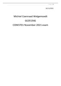 COM3701 exam 2021 answers