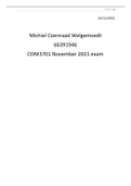 COM3701 exam questions and answers