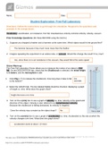 Gizmo Student Exploration: Free-Fall Laboratory, (A Grade), Questions and Answers, All Correct Study Guide, Download to Score A