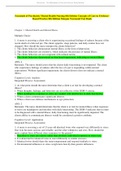 Essentials of Psychiatric Mental Health Nursing 8th Edition Concepts of Care in Evidence Based Practice 8th Edition Morgan Townsend Test Bank
