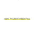 ECO401-Final Term-Notes 2021-2022|All New|