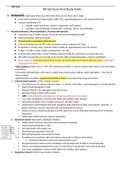 NR 565 Week 7 and 8 Final Exam Study Guide- Chamberlain College of Nursing