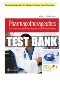 Pharmacotherapeutics for Advanced Practice Nurse Prescribers 5th Edition Woo Robinson Test Bank