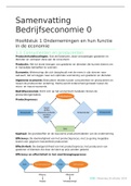 Samenvatting Basisboek Bedrijfseconomie, ISBN: 9789001889173  Bedrijfseconomie (BEC0), hoofdstuk 1, 3, 4, 9, 11 en 12