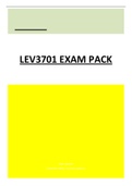 LEV3701 EXAM PACK WITH ALL THE ANSWERS LATEST UPDATE 2022 REVISED EDITION 100% GRADE A+