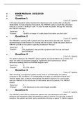 Exam (elaborations) NURS 6640 Midterm Exam (Questions and Correct Answers) 6640 Midterm 10/5/2019   Question 1 1 out of 1 points A 35-year-old patient seeks treatment for depression and anxiety after an abusive relationship. To help empower the patient,