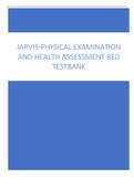 JARVIS PHYSICAL EXAMINATION AND HEALTH ASSESSMENT 8E D TESTBANK