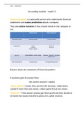 Lecture notes for Accounting module for University students