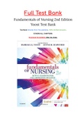 Fundamentals of Nursing Active Learning for Collaborative Practice 2nd Edition Yoost Test Bank