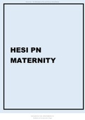 HESI PN MATERNITY 2021/2022