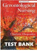 Gerontological Nursing 10th Edition EliopoulosTest Bank ISBN.13:9781975161002