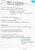 Biology A levels Energy and respiration chapter summary Mary jones textbook