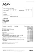  AQA A LEVEL BIOLOGY PAPER 2 2021