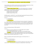 WGU BIOCHEM C785 MODULE 1 QUIZ WITH ANSWERS