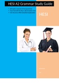 HESI A2 Grammar Study Guide