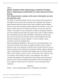 Other NR 503 Week 2 Discussion: Epidemiological Methods | Download To Score An A NR503: Population Health, Epidemiology, & Statistical Principles Week 2: Epidemiology and Biostatistics to Inform Advanced Practice Nursing TD3: Please provide a summary of t