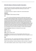 NR603 Week 6 Mental Health Disorders / NR 603 Week 6 Mental Health Disorders :Chamberlain College of Nursing (NEW-2022)( Download to score A)