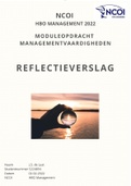 NCOI reflectieverslag HBO management - voortgangsgesprek / slechtnieuwsgesprek - Geslaagd (8) Feb. 2022