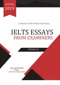 IELTS Essays from Examiners