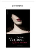 LIEVE MAMA DOOR ESTHER VERHOEF BOEKVERSLAG 6 VWO