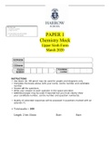 PAPER 1 Chemistry Mock Upper Sixth Form March 2020 question paper