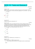 SCIN 131 Tests and Quizzes 6 | GRADED A