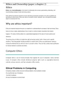 9709(P1) - Computing ethics and ownership