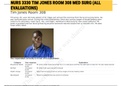 Exam (elaborations) NURS 3330 TIM JONES ROOM 308 MED SURG (ALL EVALUAT 