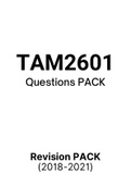 TAM2601 - Exam Prep. Questions (2018-2021)