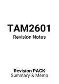 TAM2601 - Notes (Summary)