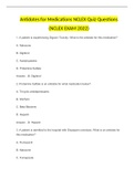 Antidotes for Medications NCLEX Quiz Questions (NCLEX EXAM 2022).