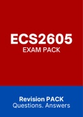 ECS2605 - EXAM PACK (2022)