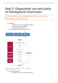 Samenvatting Spraakklankstoornissen: deel 2: diagnostiek