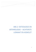 Volledige samenvatting Osteologie en Arthrologie ABS2 - INCL ALLE LEGENDA'S VAN DE STRUCTUREN - Bevat ook afbeeldingen en begrippen met kleuraanduidingen van de bijbehorende botstructuren! - 2e bachelor diergeneeskunde UAntwerpen