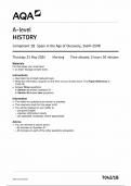 AQA A-Level History Component 1B(7042/1B Spain in the Age of Discovery) May 2024