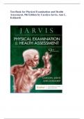 Test Bank for Physical Examination and Health Assessment, 9th Edition by Carolyn Jarvis, Ann L. Eckhardt