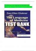 Test Bank for The Language of Medicine 12th Edition by Chabner All Chapters latest 2024 A+