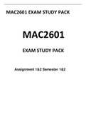 MAC2601 Exam Pack 2022