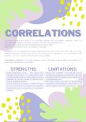 Correlations A* notes for A-Level Psychology - VISUALLY PRESENTED, EVERYTHING YOU NEED TO KNOW FOR AN A*