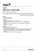 AQA GCSE ENGLISH LITERATURE Paper 2 Modern texts and poetry 8702/2R QP EnglishLiterature G 20May24