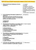 NUR 550 Drexel Health Assessment Midterm Exam with Answers